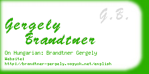 gergely brandtner business card